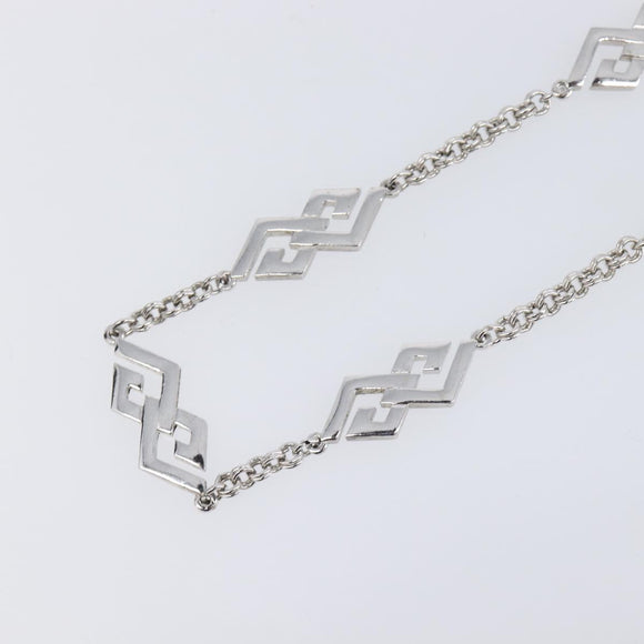 GIVENCHY Necklace metal Silver Auth SW2820
