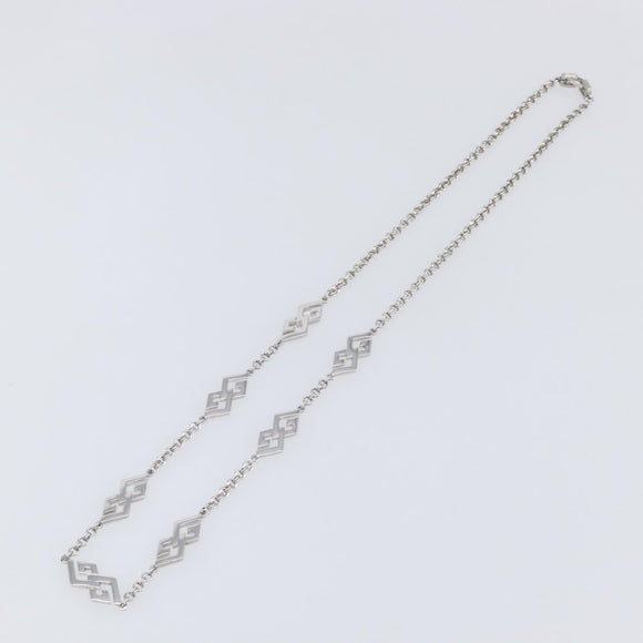GIVENCHY Necklace metal Silver Auth SW2820