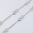 GIVENCHY Necklace metal Silver Auth SW2820-4