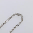 GIVENCHY Necklace metal Silver Auth SW2820-8