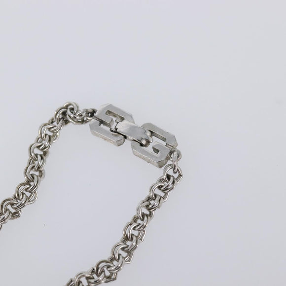 GIVENCHY Necklace metal Silver Auth SW2820