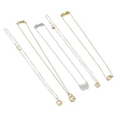 GIVENCHY Necklace metal 5 Set Silver Gold Auth SW2821-1