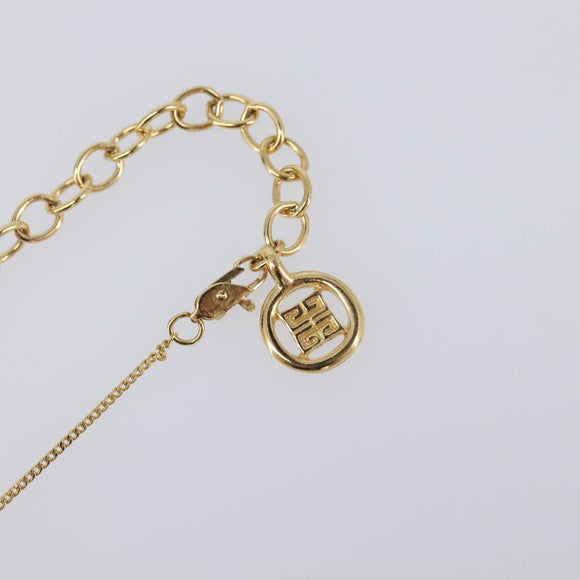 GIVENCHY Necklace metal Gold Auth SW2822