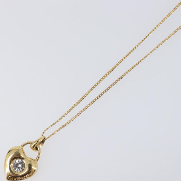 GIVENCHY Necklace metal Gold Auth SW2822