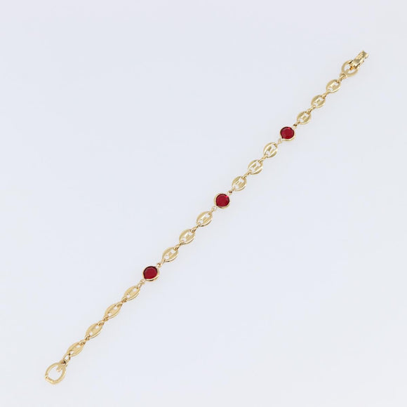 GIVENCHY Bracelet metal Gold Auth SW2826