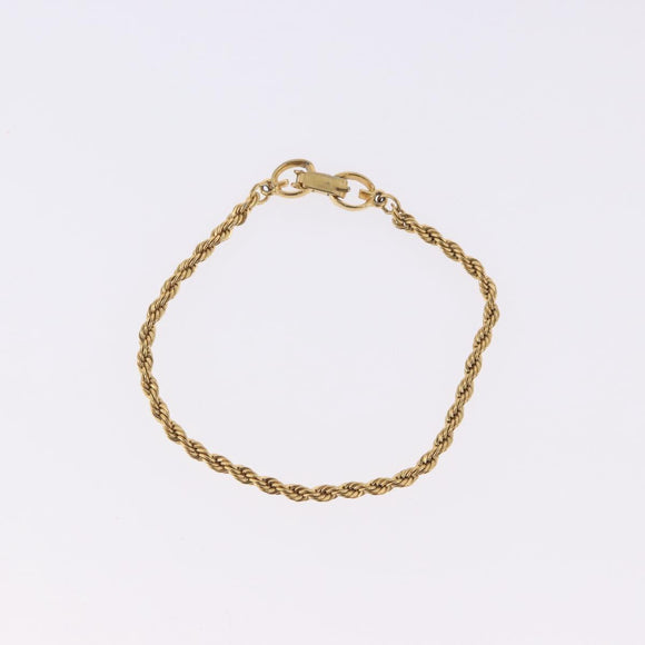 GIVENCHY Bracelet Earring metal 3 Set Gold Tone Silver Auth SW2827