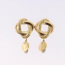 GIVENCHY Bracelet Earring metal 3 Set Gold Tone Silver Auth SW2827-2