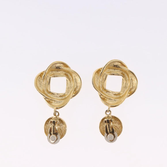 GIVENCHY Bracelet Earring metal 3 Set Gold Tone Silver Auth SW2827