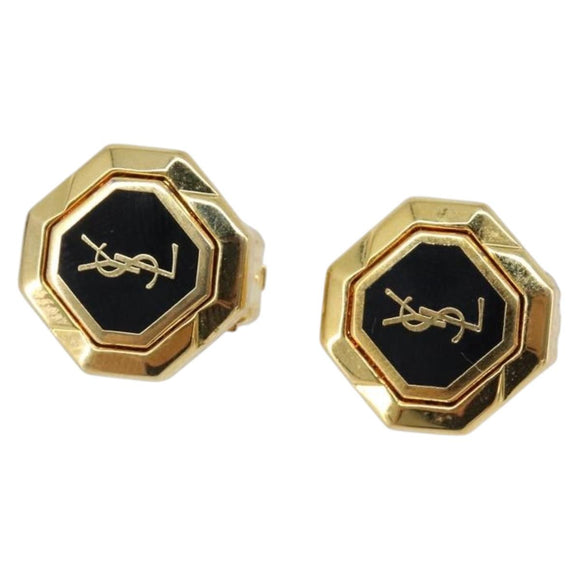 SAINT LAURENT Earring metal Gold Auth SW2828V