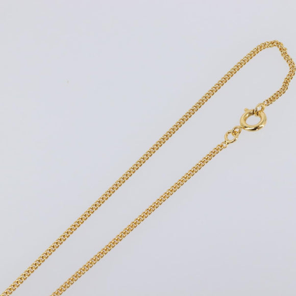CELINE Necklace metal Gold Tone Auth SW2829V