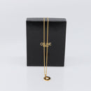 CELINE Necklace metal Gold Tone Auth SW2829V-15