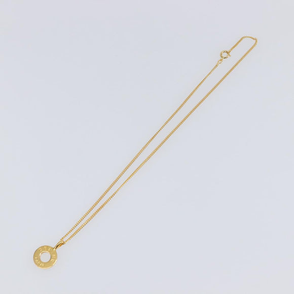 CELINE Necklace metal Gold Tone Auth SW2829V
