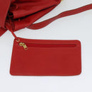 LOEWE Backpack Leather Red Gold Auth sw283-20