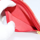 LOEWE Backpack Leather Red Gold Auth sw283-22