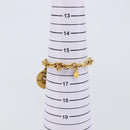 CELINE Circle Bracelet metal Gold Tone Auth SW2830-13