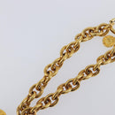 CELINE Circle Bracelet metal Gold Tone Auth SW2830-5