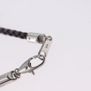 CELINE Choker Necklace Leather Brown Auth SW2831-12