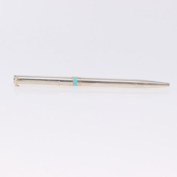 TIFFANY&Co. Ballpoint Pen metal 2 Set Silver Red Auth SW2832