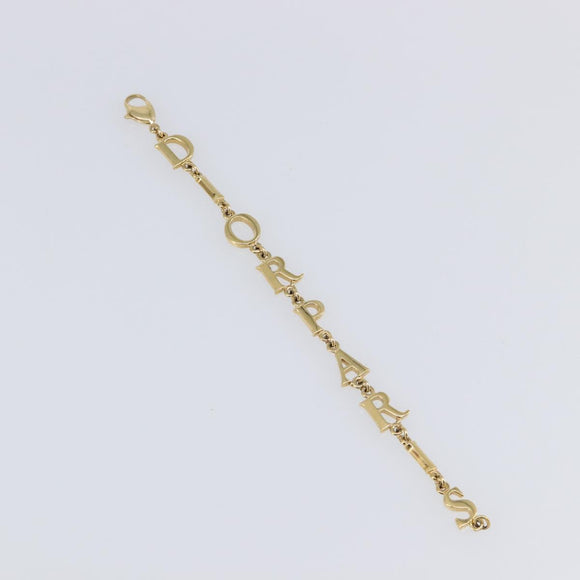 Christian Dior Bracelet Metal Gold Tone Auth SW2835V