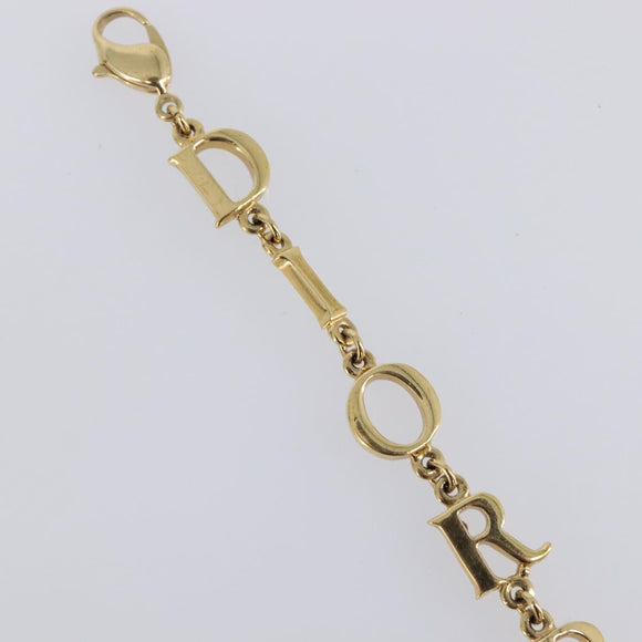 Christian Dior Bracelet Metal Gold Tone Auth SW2835V