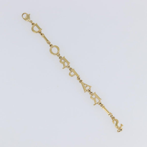 Christian Dior Bracelet Metal Gold Tone Auth SW2835V