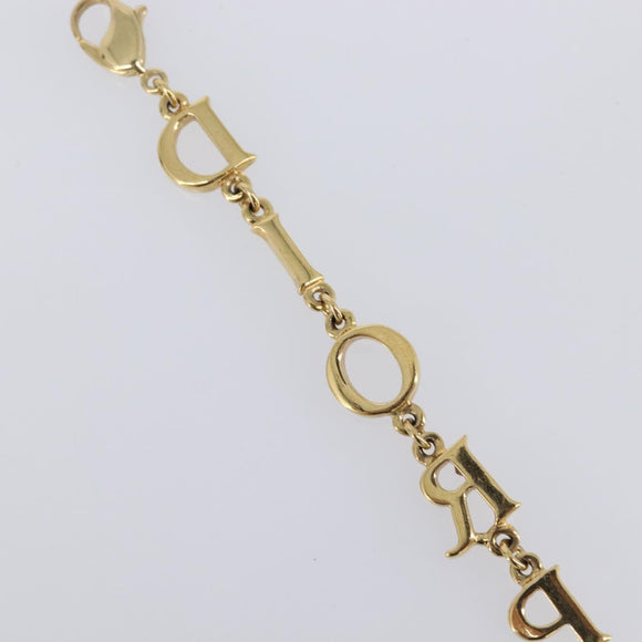 Christian Dior Bracelet Metal Gold Tone Auth SW2835V