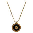 VERSACE Medusa Necklace Metal Gold Tone Auth SW2838V-1