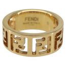 FENDI Forever Ring metal S Gold Tone #10(JP Size) Auth SW2839M-2