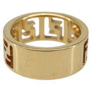 FENDI Forever Ring metal S Gold Tone #10(JP Size) Auth SW2839M-3