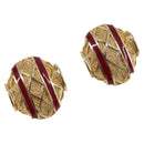 BALENCIAGA Earring Metal Gold Tone Auth SW2842-1
