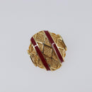 BALENCIAGA Earring Metal Gold Tone Auth SW2842-6