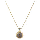 SAINT LAURENT Necklace Metal Gold Tone Auth SW2843-1