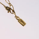 SAINT LAURENT Necklace Metal Gold Tone Auth SW2843-15