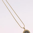 SAINT LAURENT Necklace Metal Gold Tone Auth SW2843-4