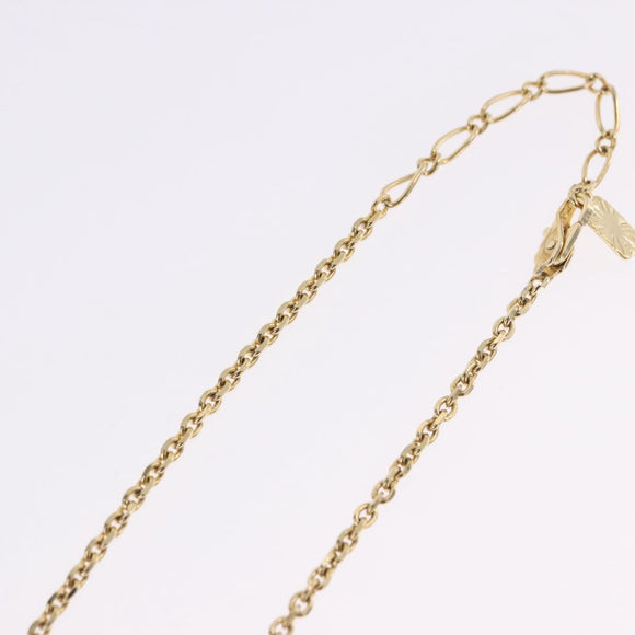 SAINT LAURENT Necklace Metal Gold Tone Auth SW2844V