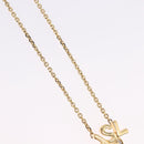 SAINT LAURENT Necklace Metal Gold Tone Auth SW2844V-4