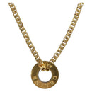 CELINE Necklace Metal Gold Auth SW2846-1