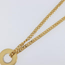 CELINE Necklace Metal Gold Auth SW2846-11