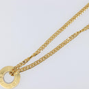 CELINE Necklace Metal Gold Auth SW2846-4