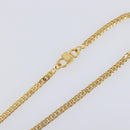 CELINE Necklace Metal Gold Auth SW2846-6