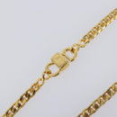 CELINE Necklace Metal Gold Auth SW2846-8