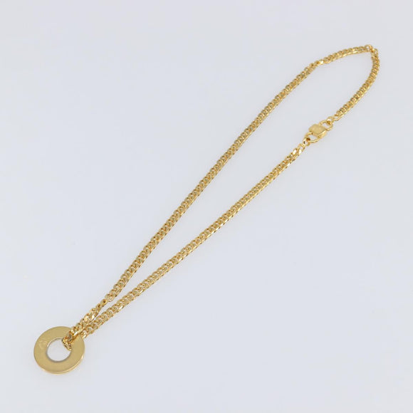 CELINE Necklace Metal Gold Auth SW2846