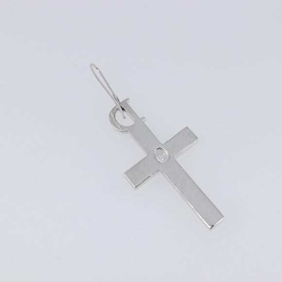 Christian Dior Pierce Metal Silver Auth SW2847