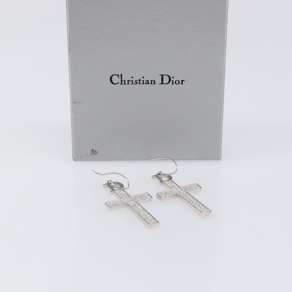 Christian Dior Pierce Metal Silver Auth SW2847