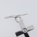 Christian Dior Pierce Metal Silver Auth SW2847-8