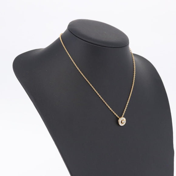 GIVENCHY Necklace Metal Gold Tone Auth SW2848