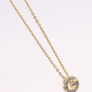 GIVENCHY Necklace Metal Gold Tone Auth SW2848-4