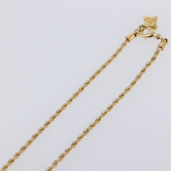 GIVENCHY Necklace Metal Gold Tone Auth SW2849