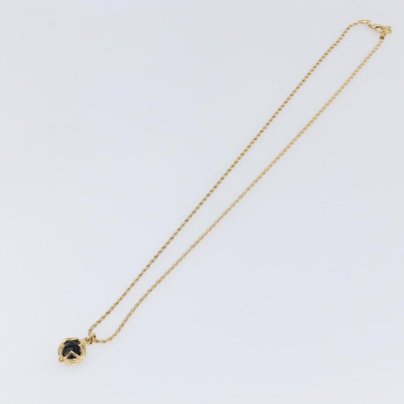 GIVENCHY Necklace Metal Gold Tone Auth SW2849