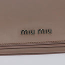 Miu Miu Hand Bag Leather 2way Pink Silver Auth sw284V-18